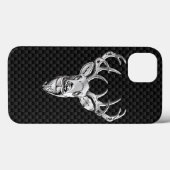 Hert op Koolstofvezel Stijlprint Case-Mate iPhone Case (Achterkant (horizontaal))