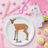 hert papieren bordje (Feest)