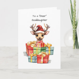 Hert peetvader Schattig Kerstmis Stapels van Liefd Kaart