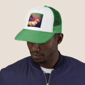 Hert Polygoon Ontwerp Trucker Pet (In situ)