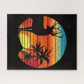 HERT RETRO ZONSONDERGANG LEGPUZZEL (Horizontaal)
