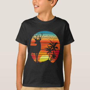 HERT RETRO ZONSONDERGANG T-SHIRT