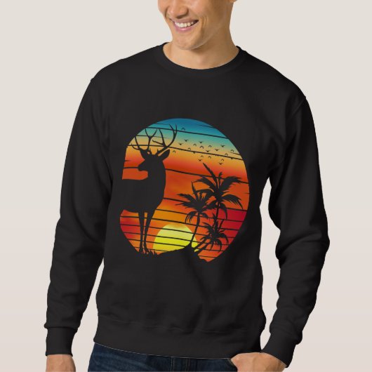 HERT RETRO ZONSONDERGANG  TRUI (Voorkant)