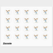 Hert Ronde Sticker (Vel)
