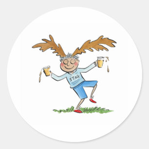Hert Ronde Sticker