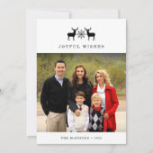 hert | Vakantie fotokaart Feestdagenkaart (Voorkant)