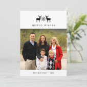 hert | Vakantie fotokaart Feestdagenkaart (Staand voorkant)