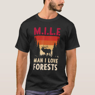Hert Wandelen Cadeaus Camping Bergbeklimmen Wandel T-shirt