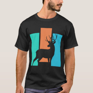 Hert Wild Dier Buiten Natuur Silhouet T-shirt
