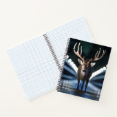 hert wild dier op straat notitieboek (Binnen)