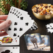 hert wild dier op straat pokerkaarten (Insitu)