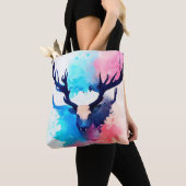 hert wilde Natuur dierlijke kleuren kunst schilder Tote Bag (Dichtbij)