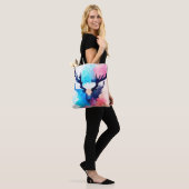 hert wilde Natuur dierlijke kleuren kunst schilder Tote Bag (Op model)