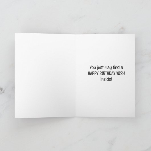 HERT ZEGT: "HEY VADER CHECK JE BRIEVENBUS" VERJAAR KAART (Binnen)