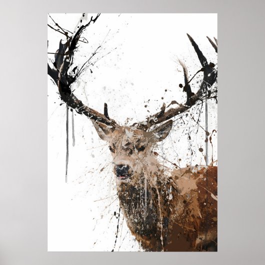 Hert zonder geweien poster (Voorkant)