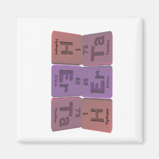 Herta als Waterstof Erbium Tantalum Magneet