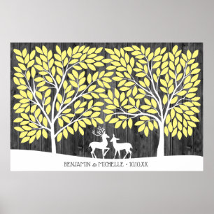 Herten - 250 Signature Guestbook Alternatief Poster