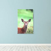 Herten 4 canvas afdruk (Insitu (Houten vloer))