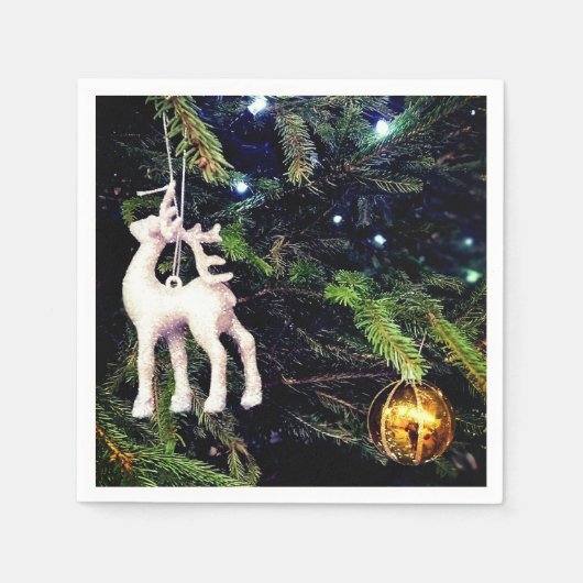 Herten aan een boom servet (Voorkant)