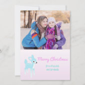  herten aangepaste foto vakantie Kaart (Voorkant)