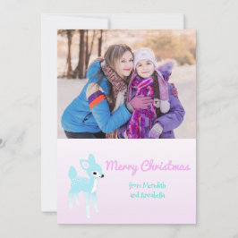  herten aangepaste foto vakantie Kaart