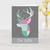 Herten, aangepaste notitiekaart (Gele Bloem)