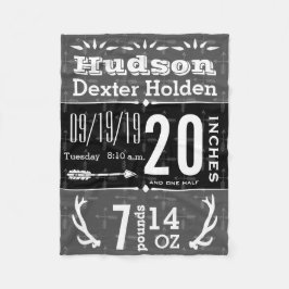 Herten Antler Arrow Elke kleur Baby Geboorte stati Fleece Deken