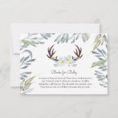 Herten Antler boeken voor Baby Kaart (Voorkant)