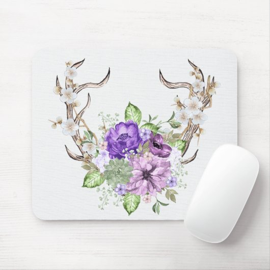 Herten Antler Bouquet Muismat (Met muis)