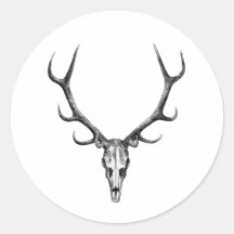 Herten Antler Skelet Skull Sticker