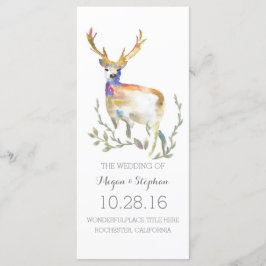Herten Antlers bruiloft programma's