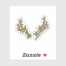 Herten Antlers en Ivy Sticker