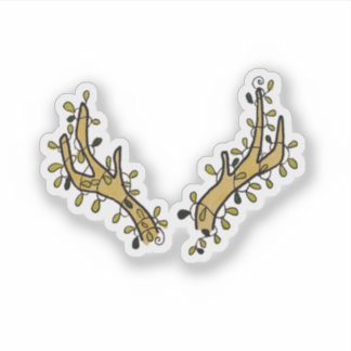 Herten Antlers en Ivy Sticker