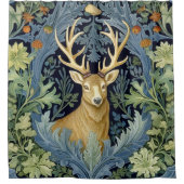 Herten art nouveau douchegordijn (Voorkant)