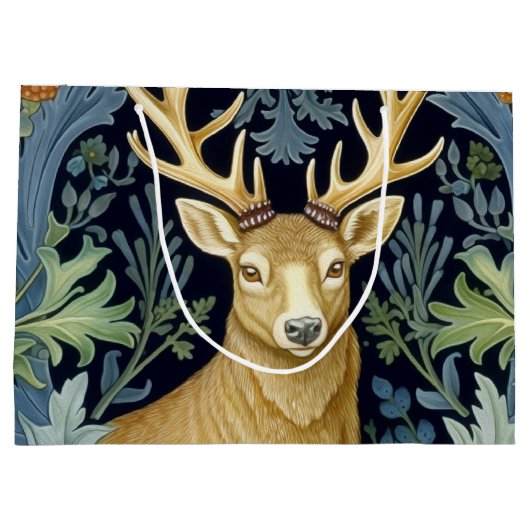 Herten art nouveau groot cadeauzakje (Achterkant)