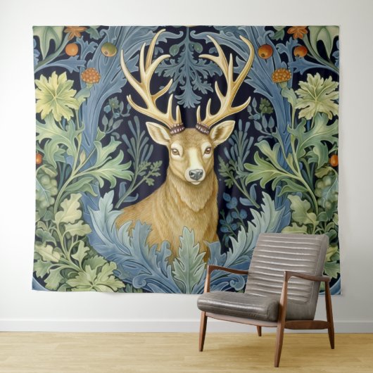 Herten art nouveau wandkleed (In Situ (horizontaal))