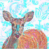 Herten Art  stijl grote Sticker (Voorkant)