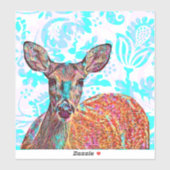 Herten Art  stijl grote Sticker (Vel)