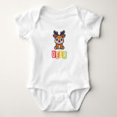Herten Baby Jersey Bodysuit (Voorkant)