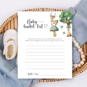 Herten baby shower - Baby bucket list