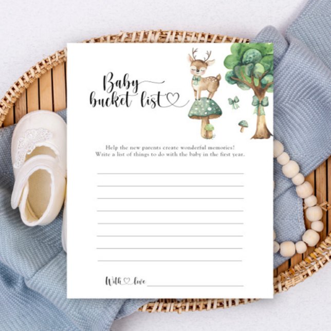 Herten baby shower - Baby bucket list (Creator heeft geüpload)