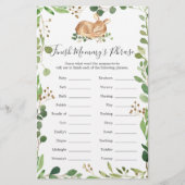 Herten Baby shower Finish Mama's zin (Voorkant)