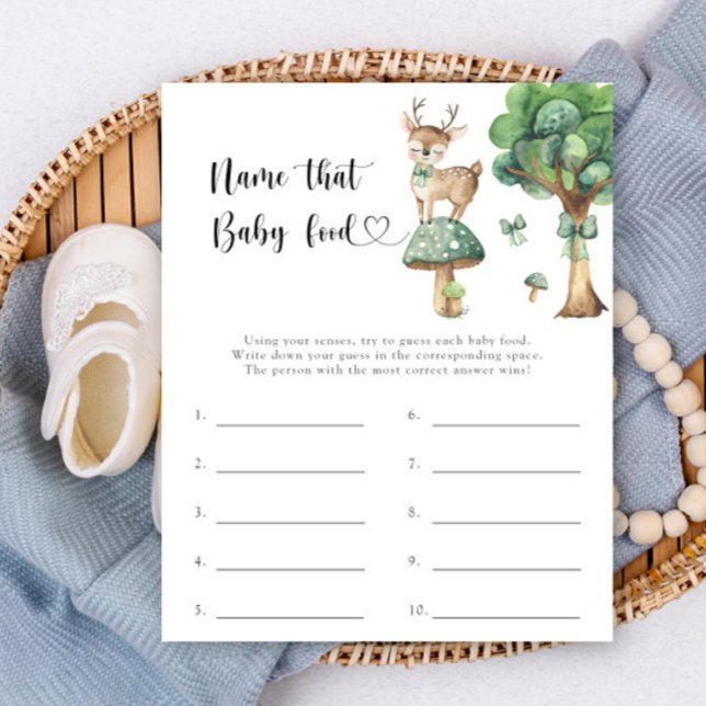 Herten baby shower - Noem dat baby voedsel spel (Creator heeft geüpload)