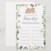 Herten Baby shower Raad eens wat er in de luiertas (Voorkant / Achterkant)