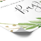 Herten Baby shower Raad eens wat er in de tas spel Poster (Hoek)