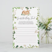 Herten Baby shower raden de Baby voedsel (Staand voorkant)