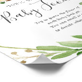 Herten Baby shower raden de Baby voedsel Poster (Hoek)