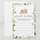 Herten Baby shower raden de zoete puinhoop (Voorkant / Achterkant)