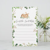 Herten Baby shower raden de zoete puinhoop (Staand voorkant)