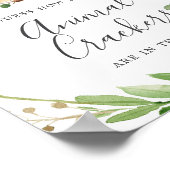 Herten Baby shower raden hoeveel dieren crackers Poster (Hoek)